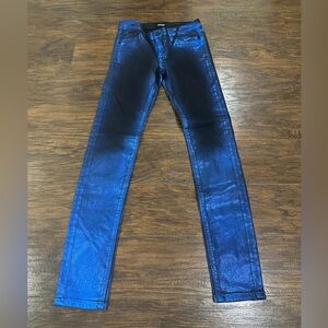 💥LAST DAY💥 Hudson Girl's Blue Metallic & Black Jeans Size 14